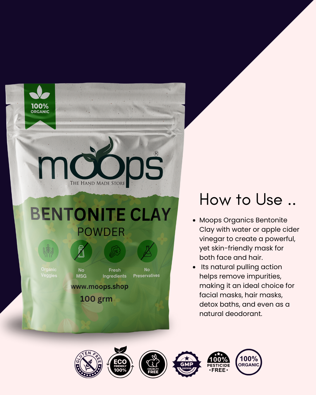 Moops Bentonite Clay