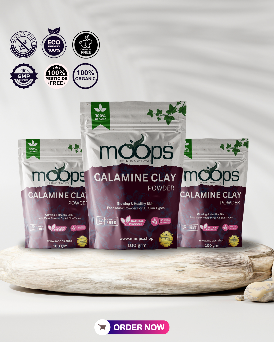 Moops Calamine Clay Powder 