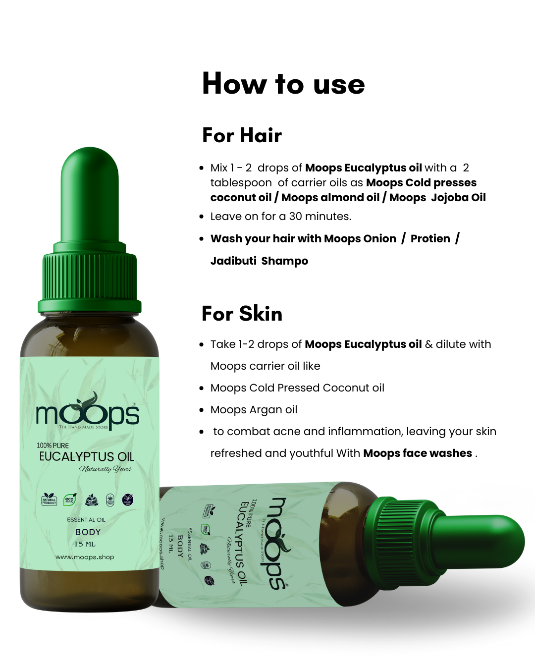 Moops Eucalyptus Essential Oil