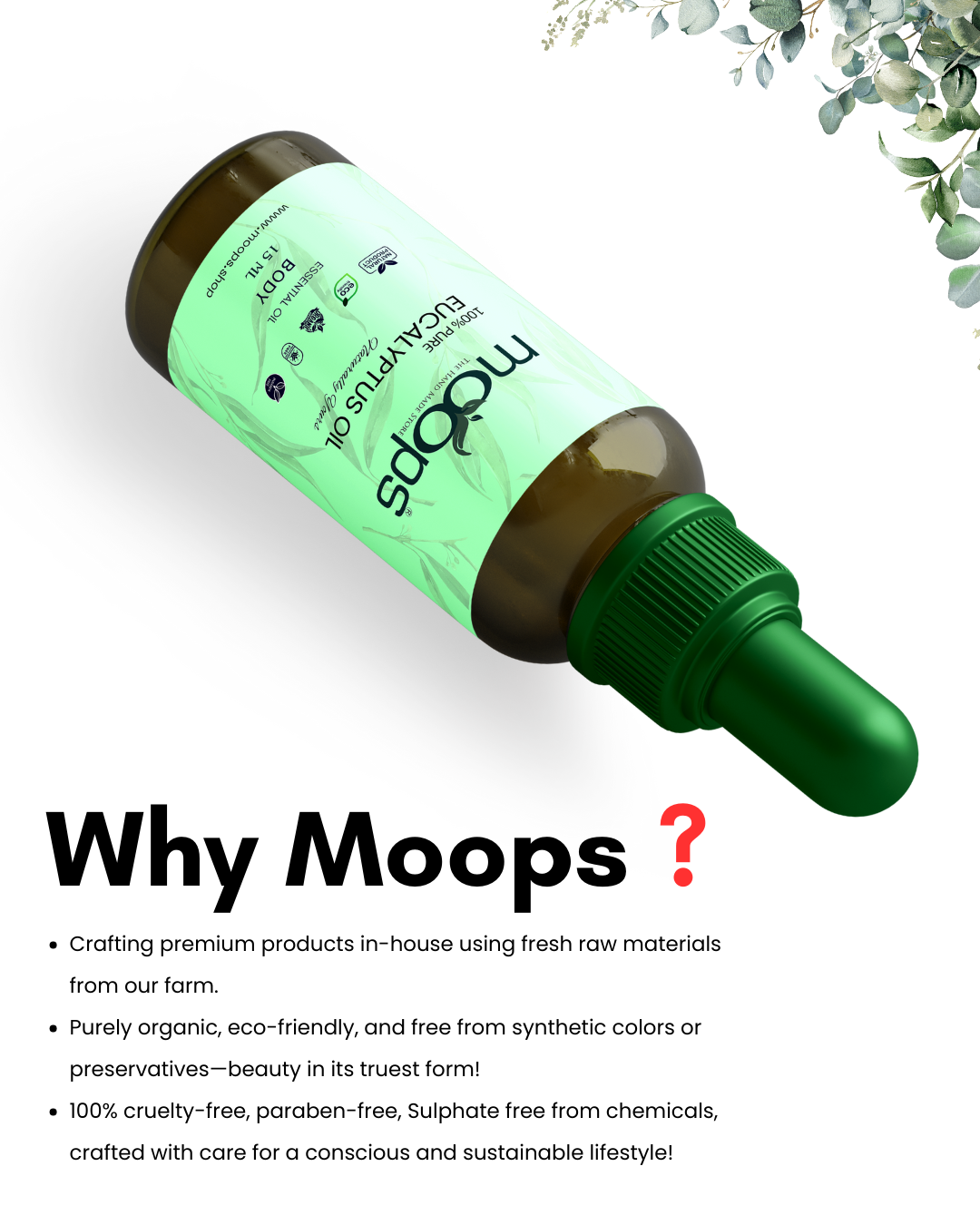Moops Eucalyptus Essential Oil