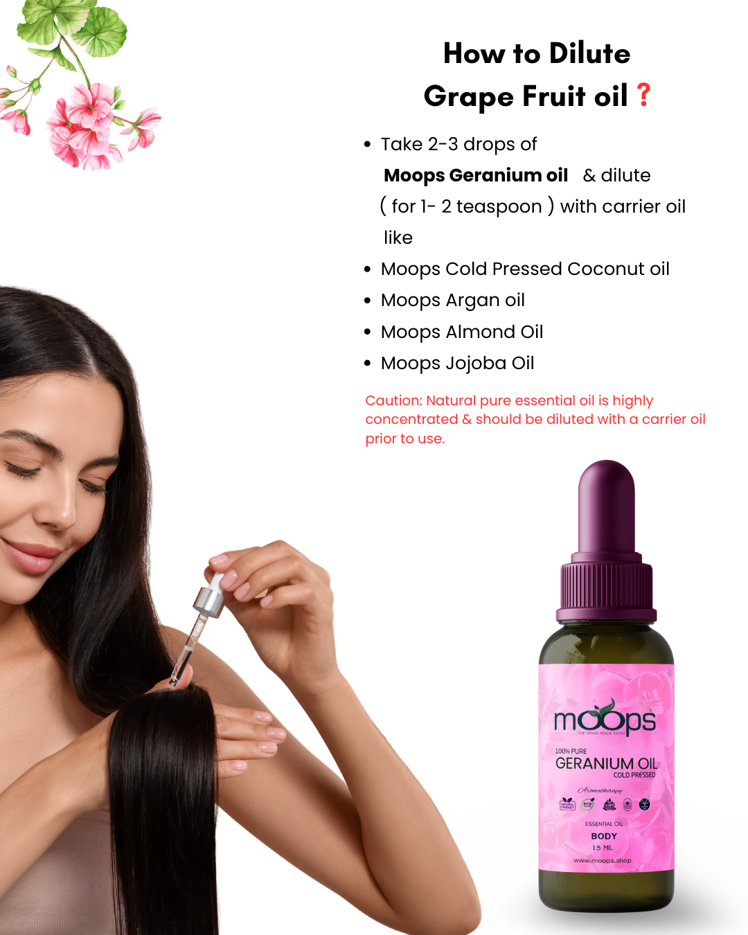 Moops Geranium Essential Oil