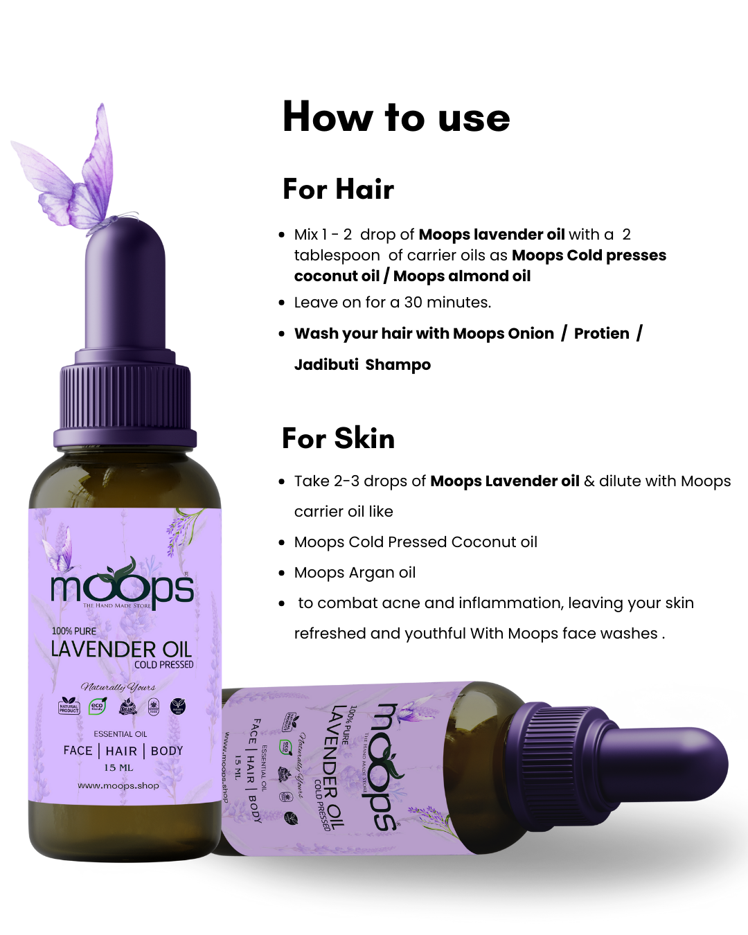 Moops Lavender Essential Oil
