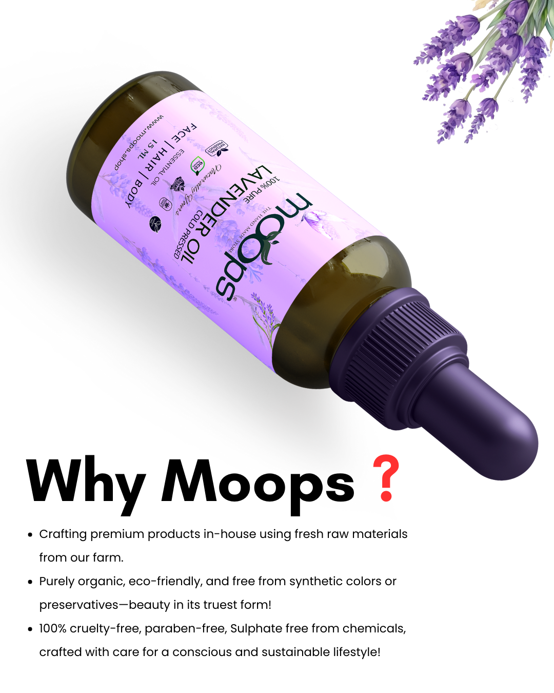 Moops Lavender Essential Oil