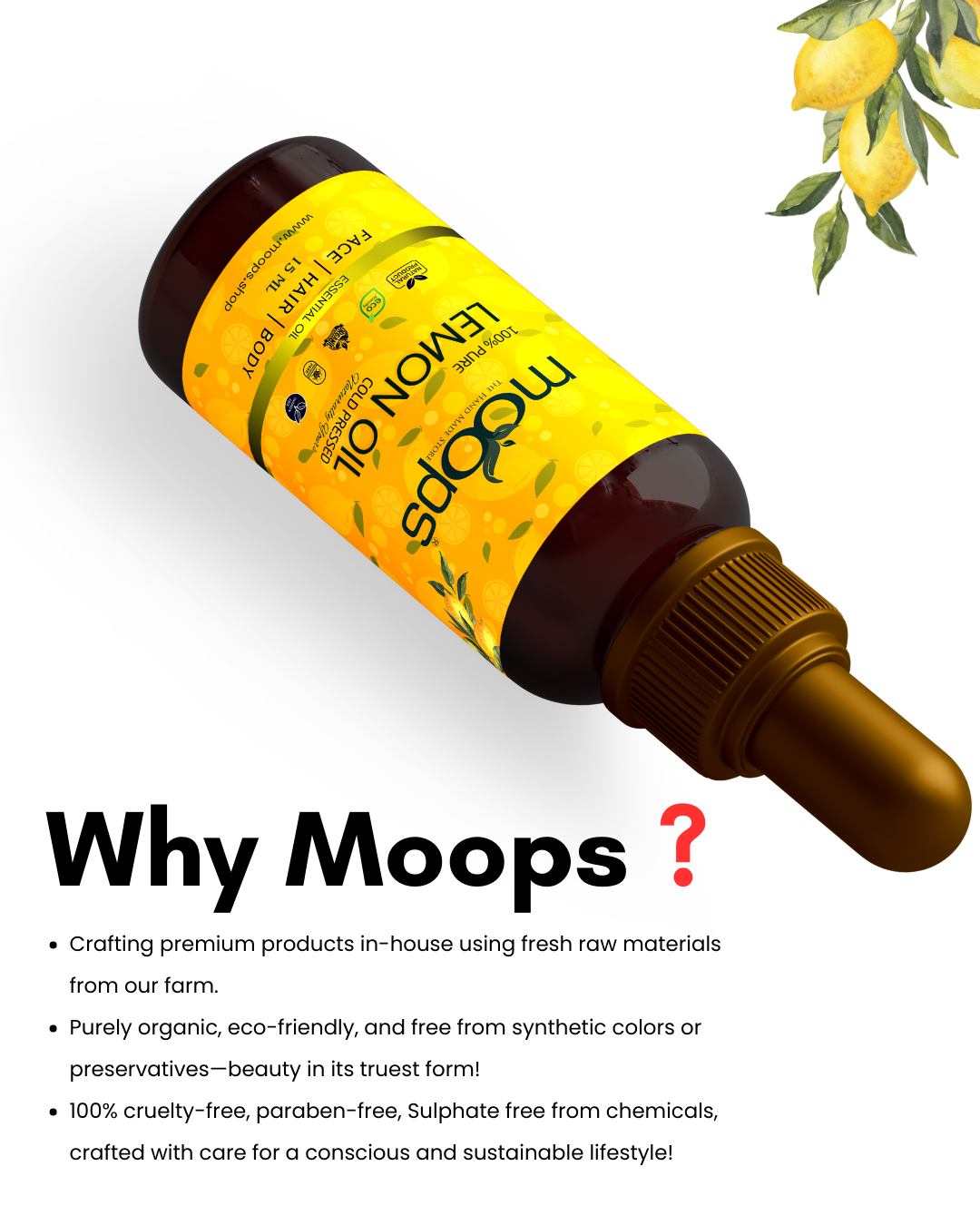 Moops Lemon Essential Oil