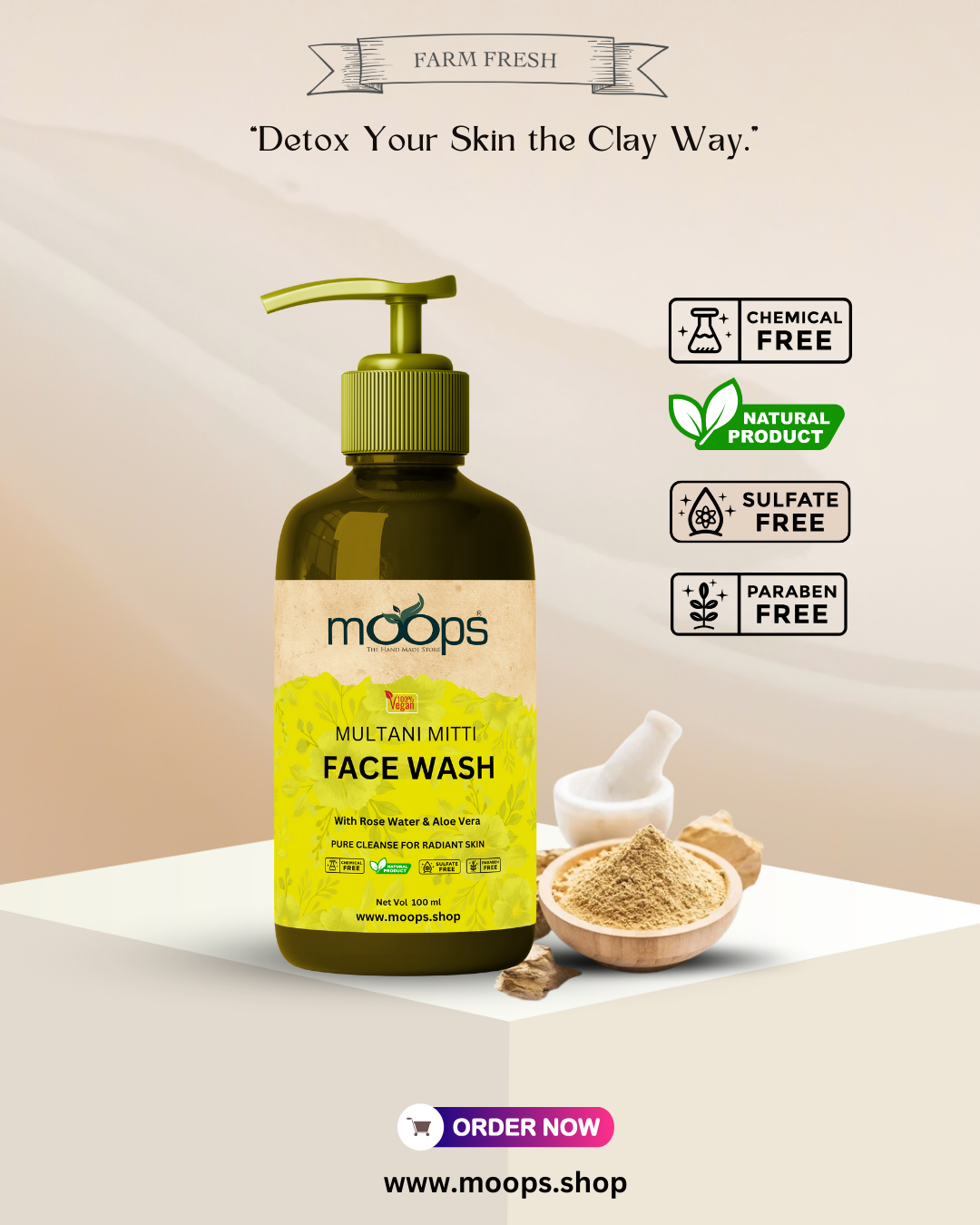 Moops Multani Mitti Face Wash