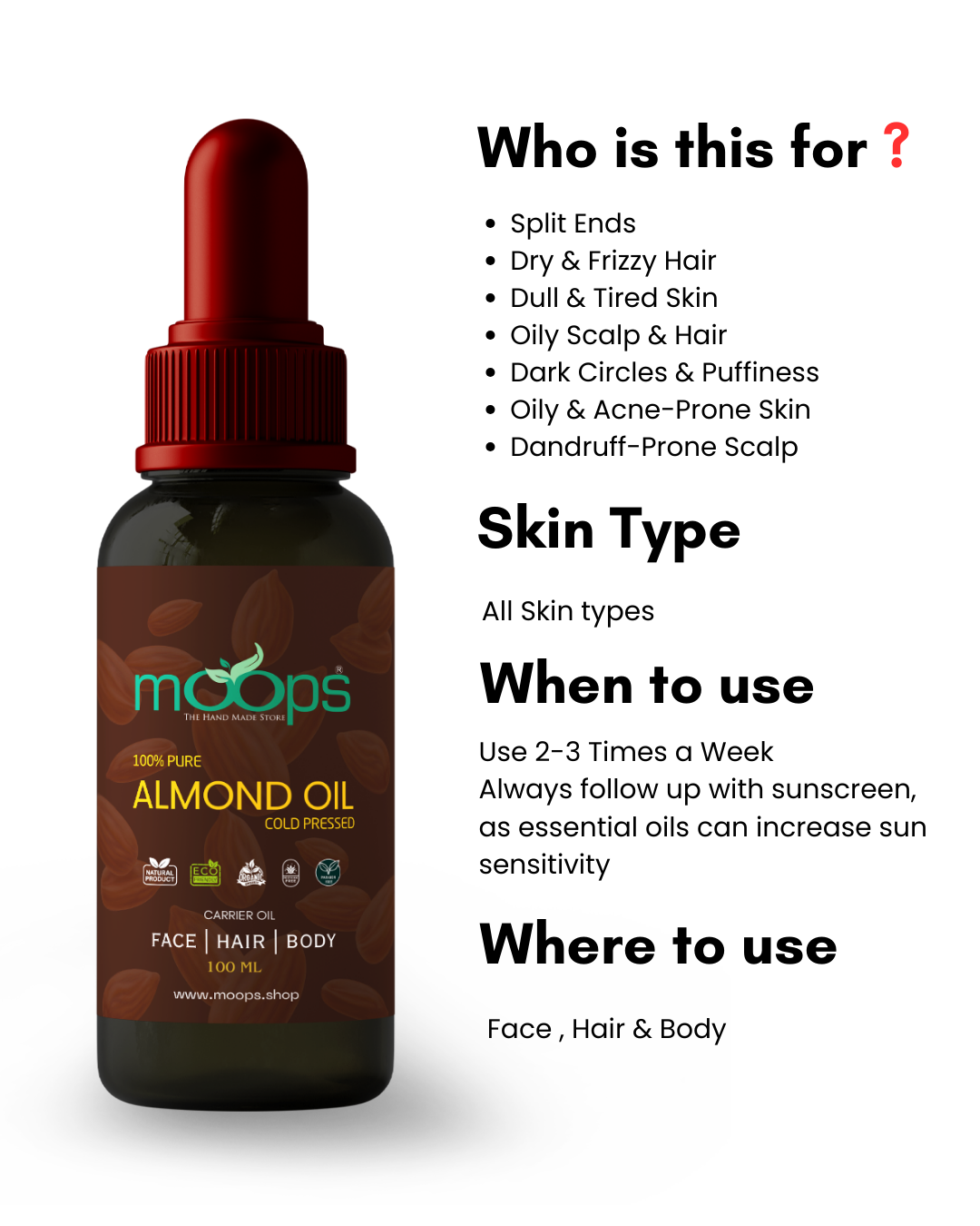 Moops Almond Oil