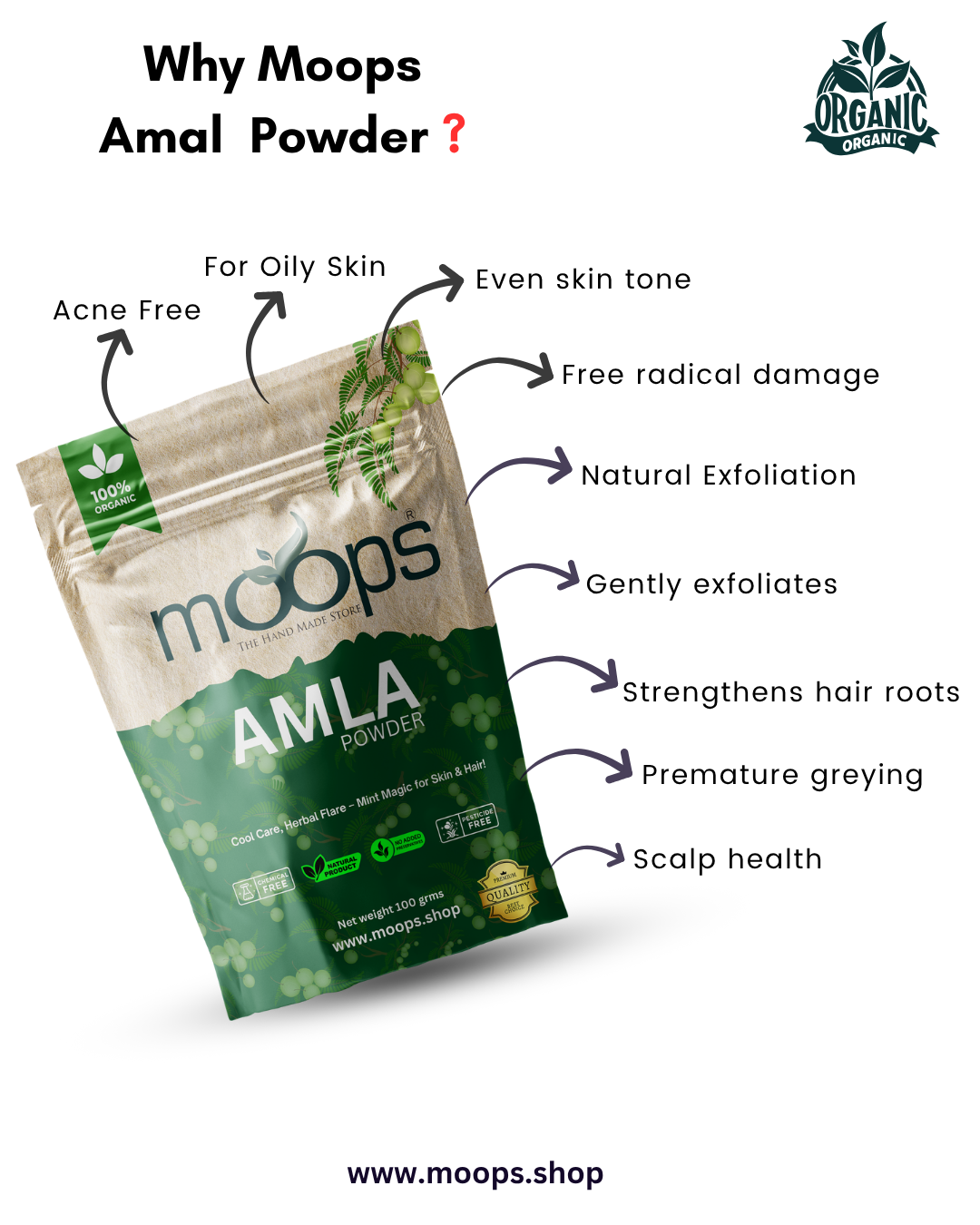 Moops Amla Powder