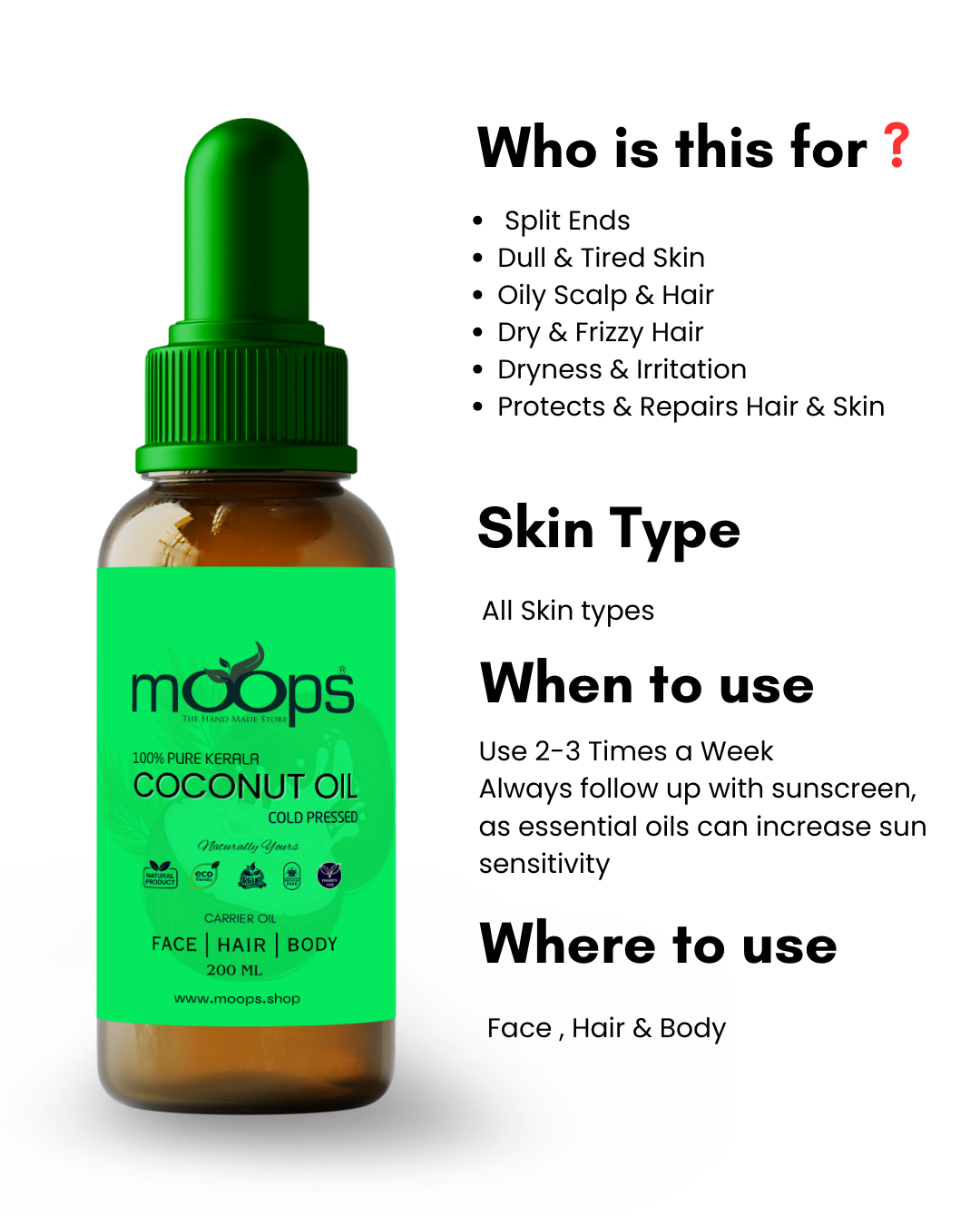 Moops Coconut Oil