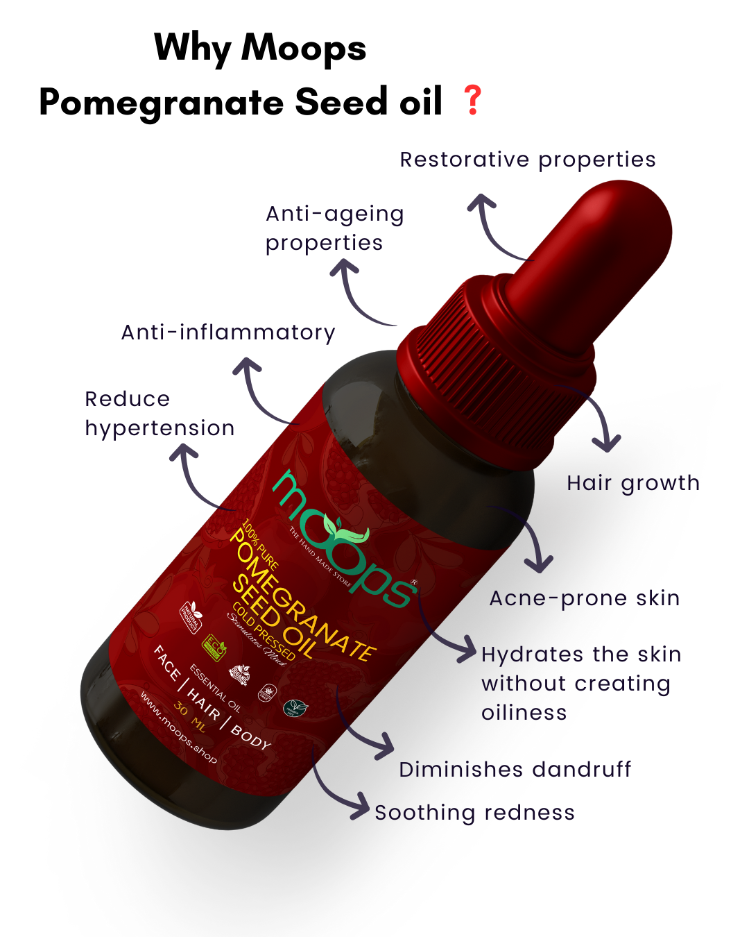 Moops Pomegranate Seed Oil