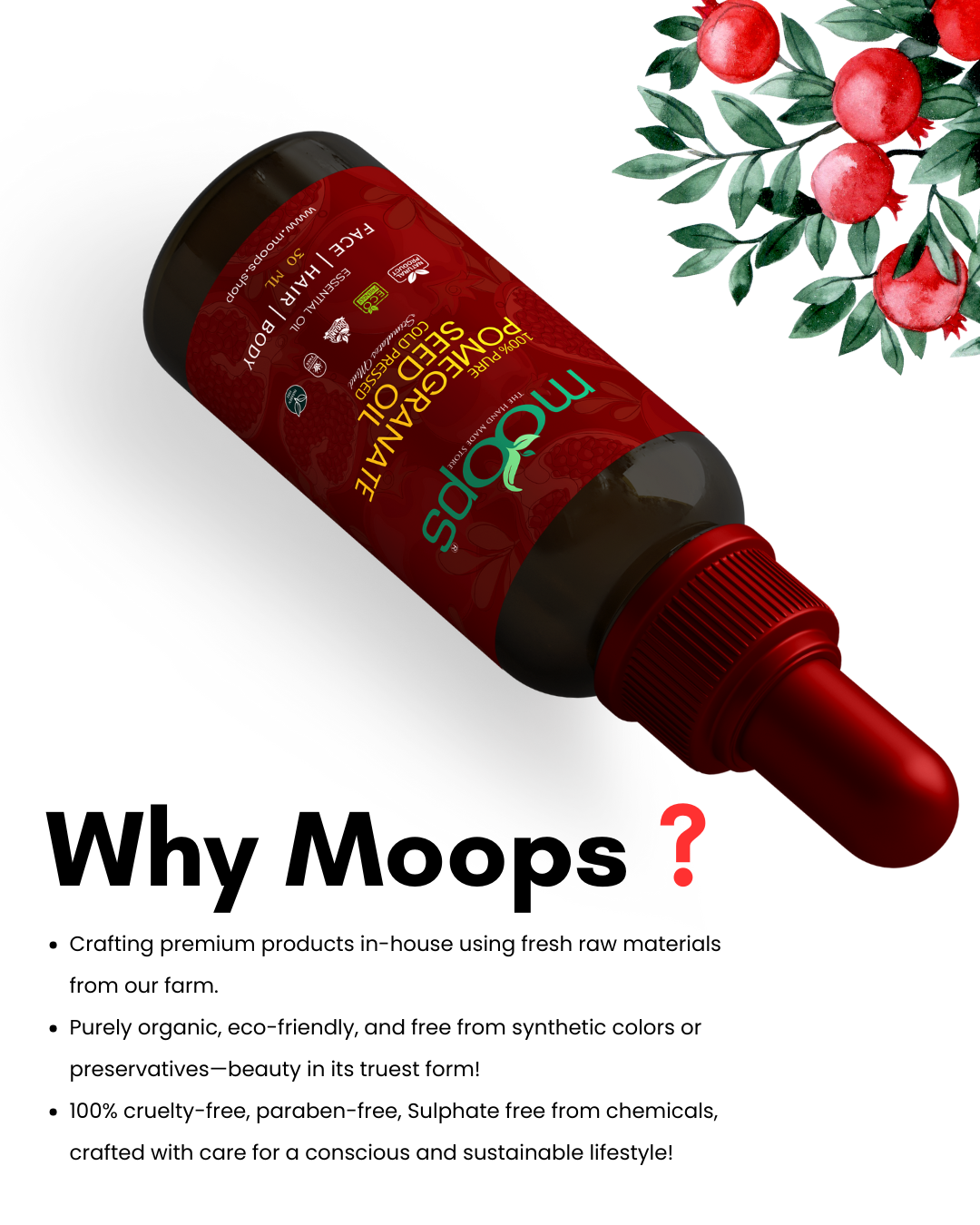 Moops Pomegranate Seed Oil