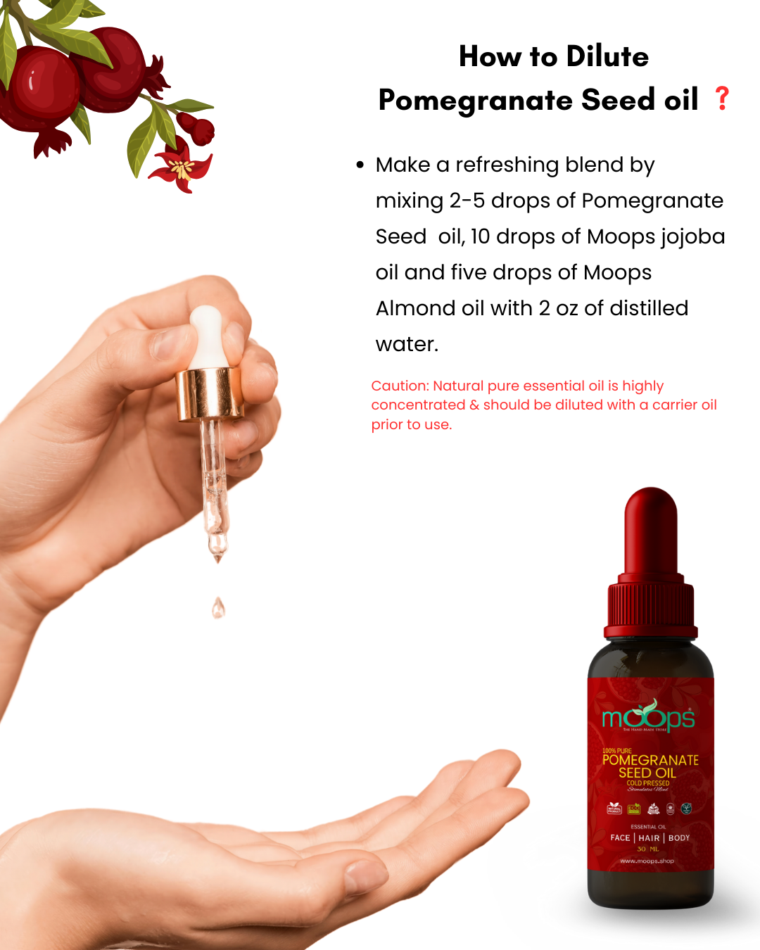 Moops Pomegranate Seed Oil