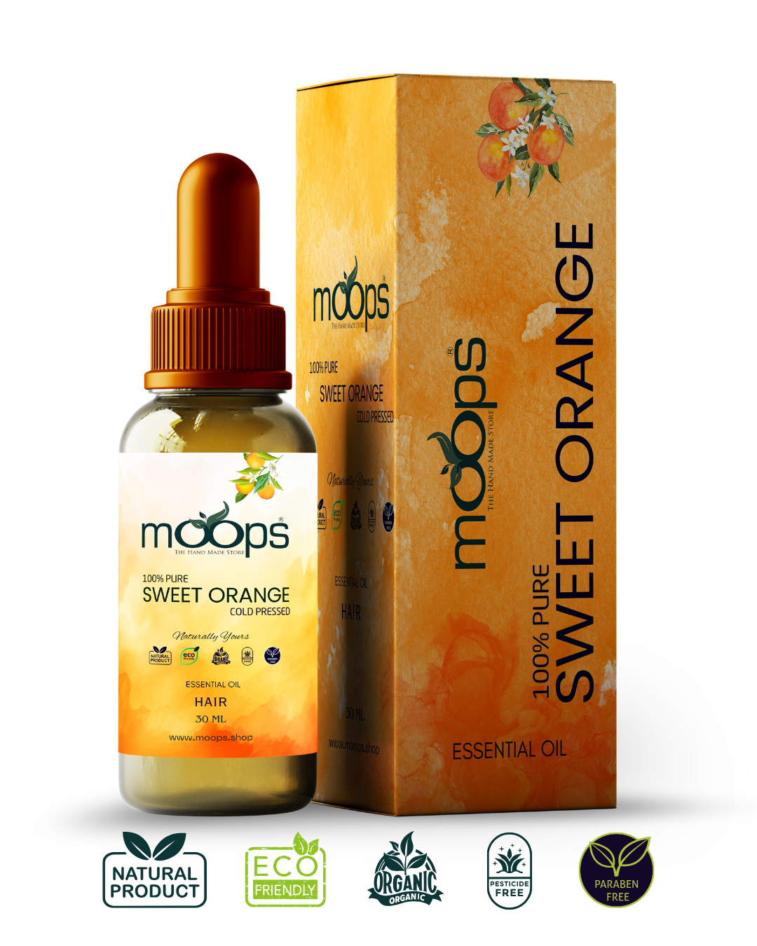 Moops Sweet Orange Essential Oil
