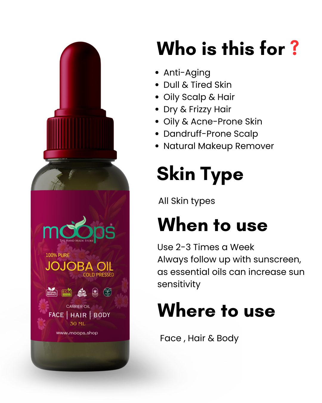 Moops Jojoba Oil