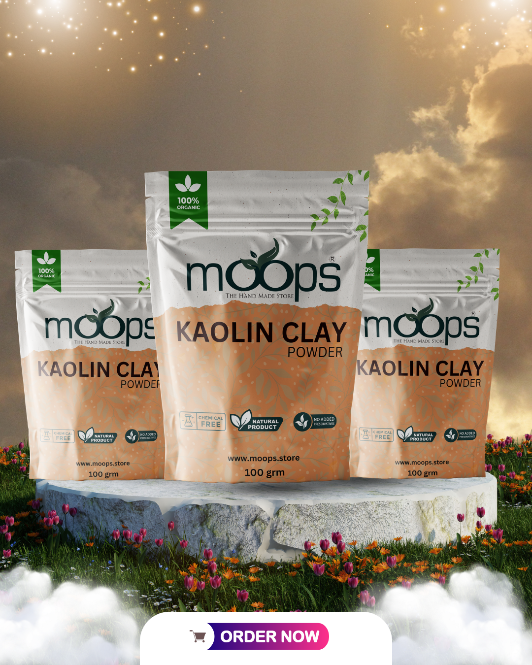 Moops Kaolin Clay Powder