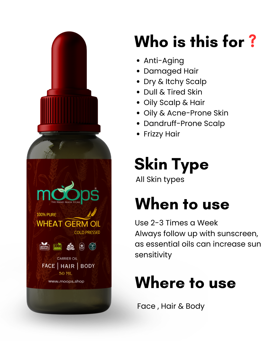 Moops Wheat Germ Oil