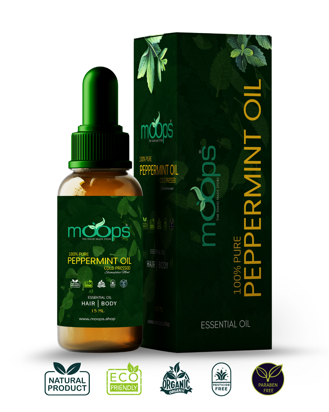 Moops Peppermint Essential Oil