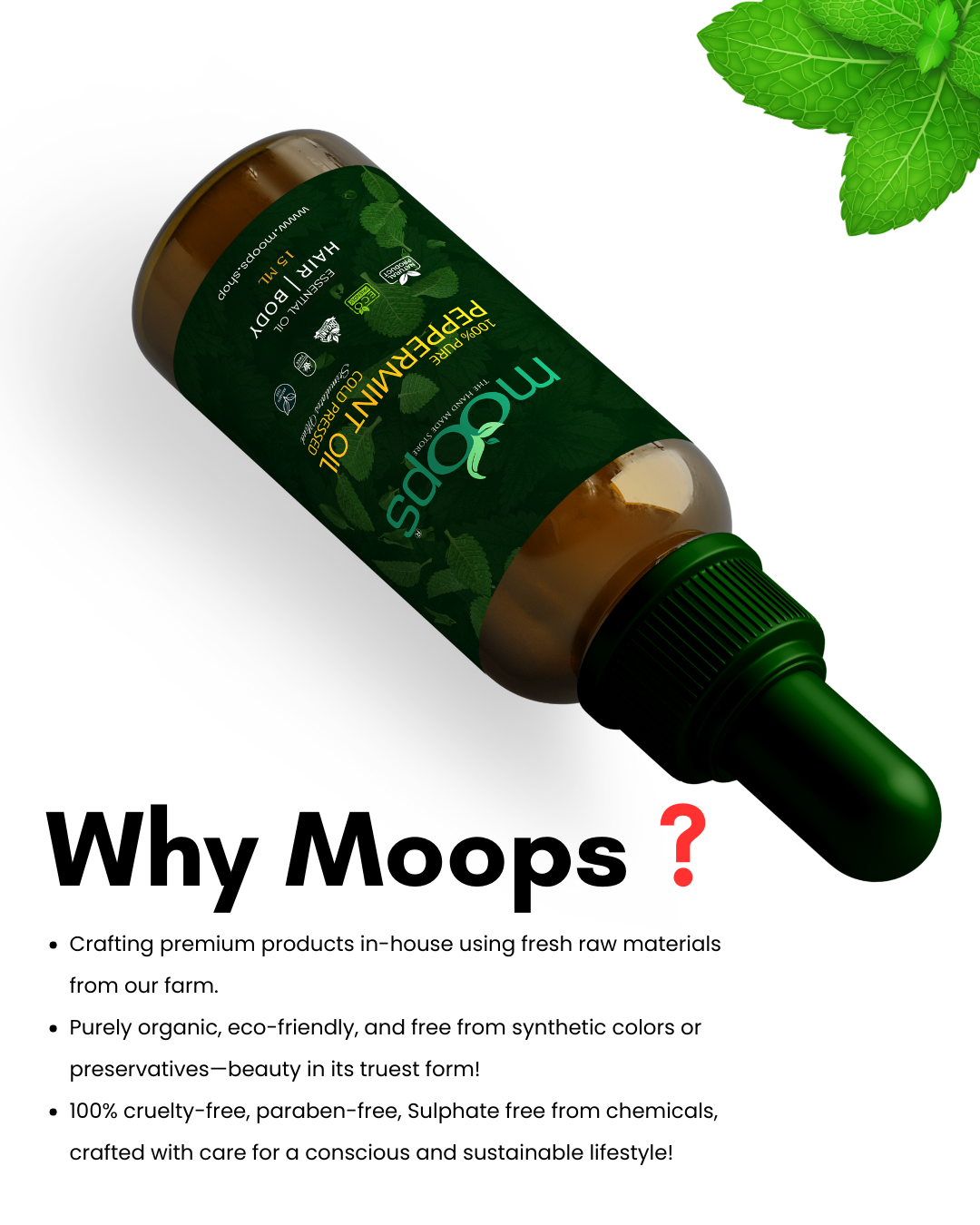 Moops Peppermint Essential Oil