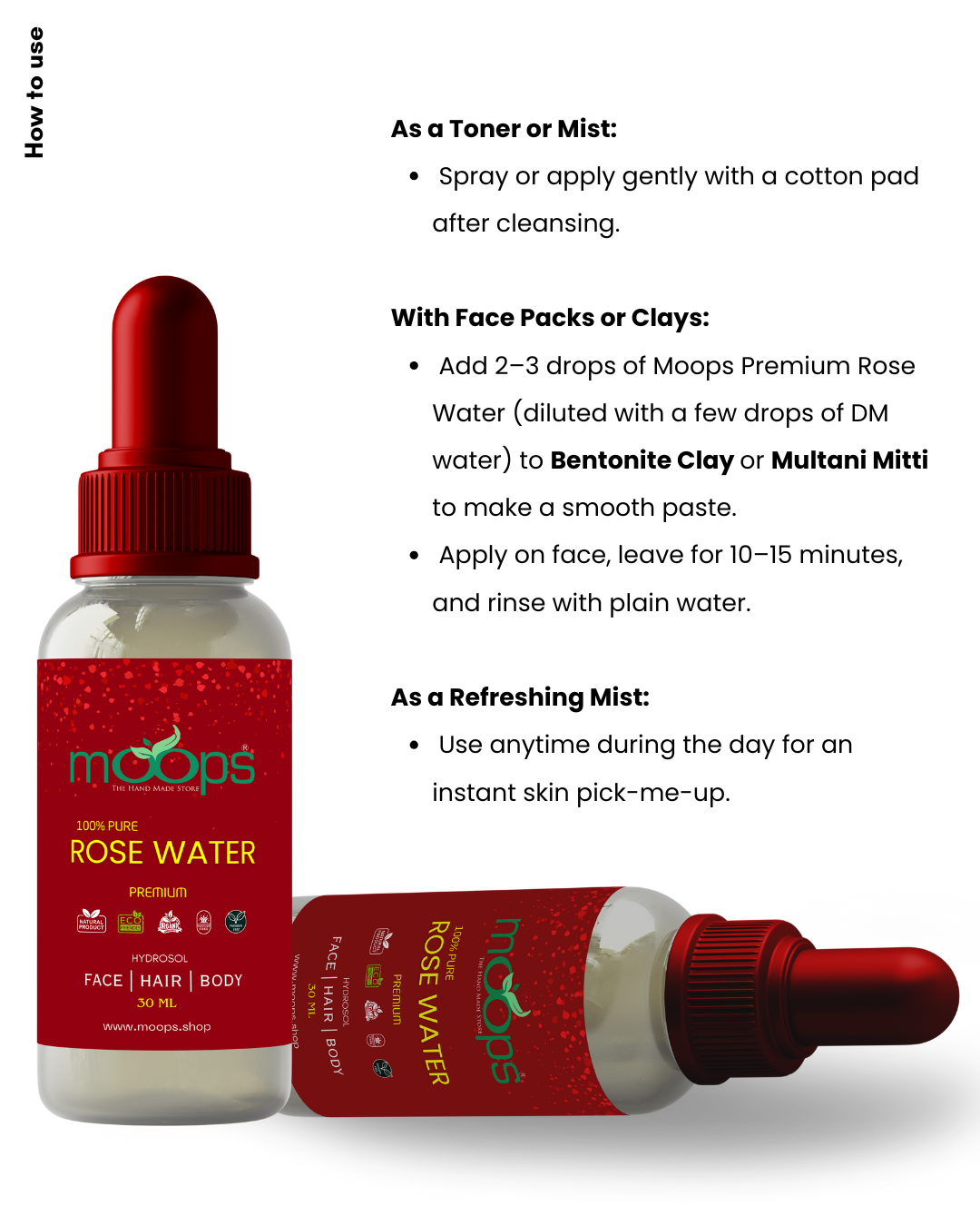 Moops Premium Rose Water 