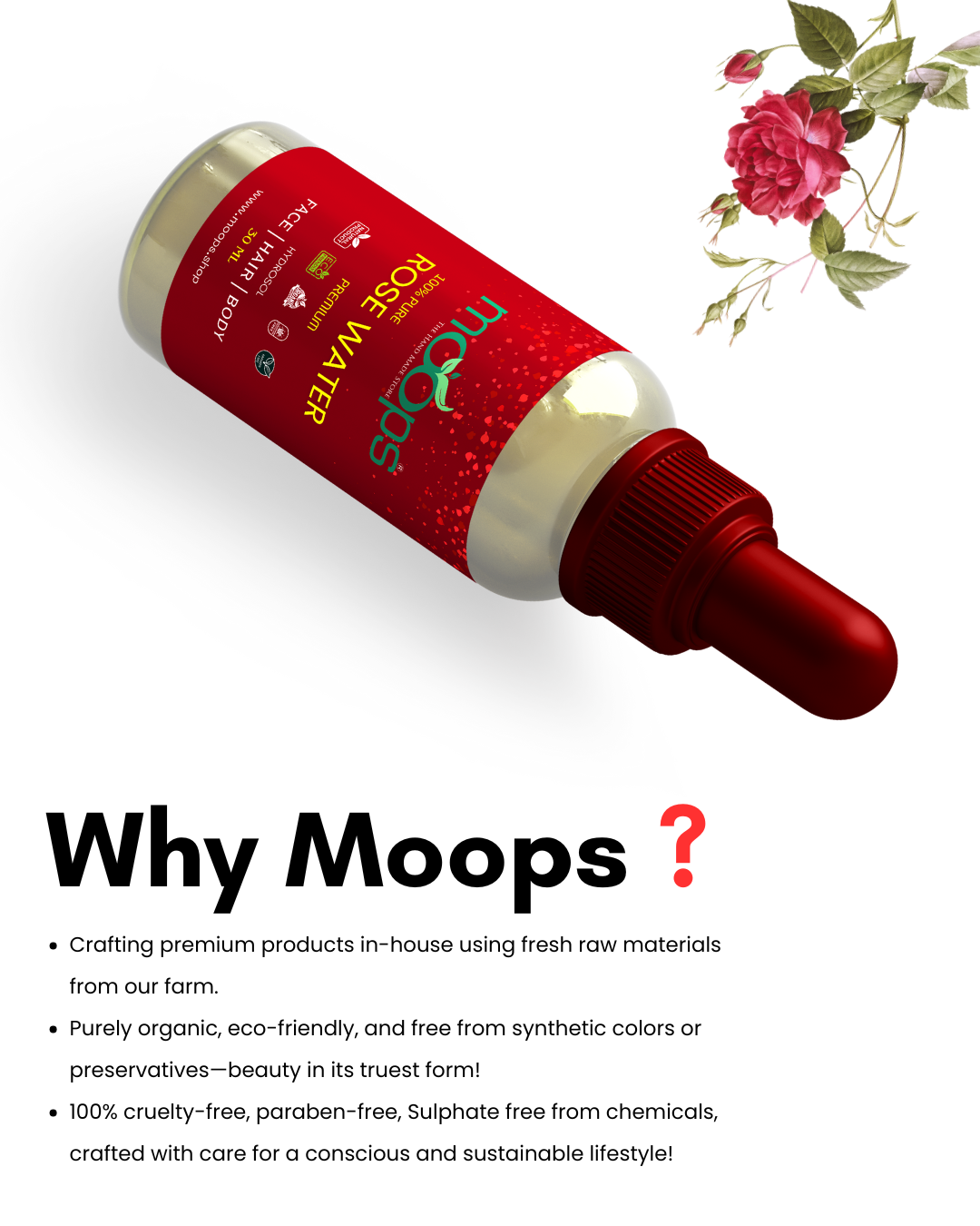 Moops Premium Rose Water 