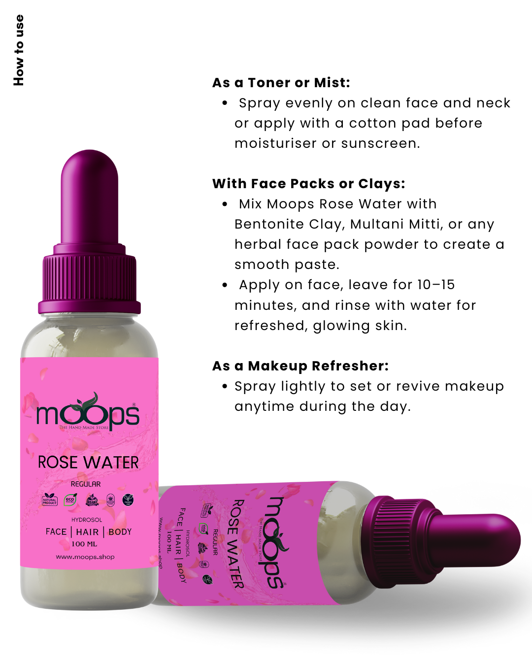 Moops Regular Rose Water 