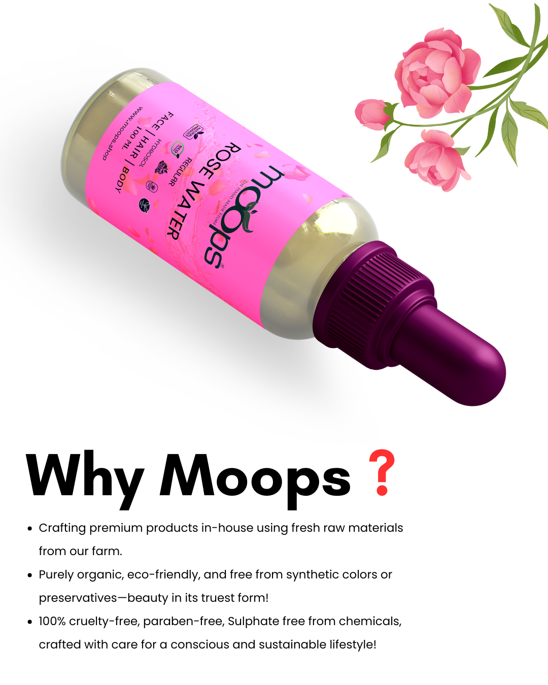 Moops Regular Rose Water 