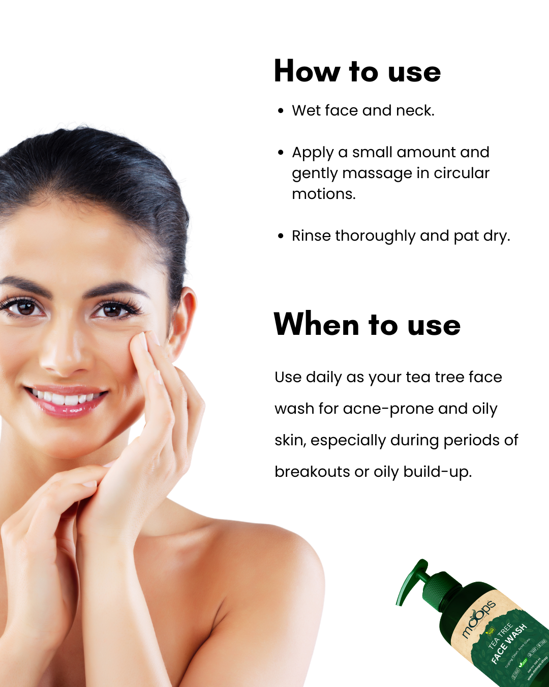 Moops Tea Tree Face Wash