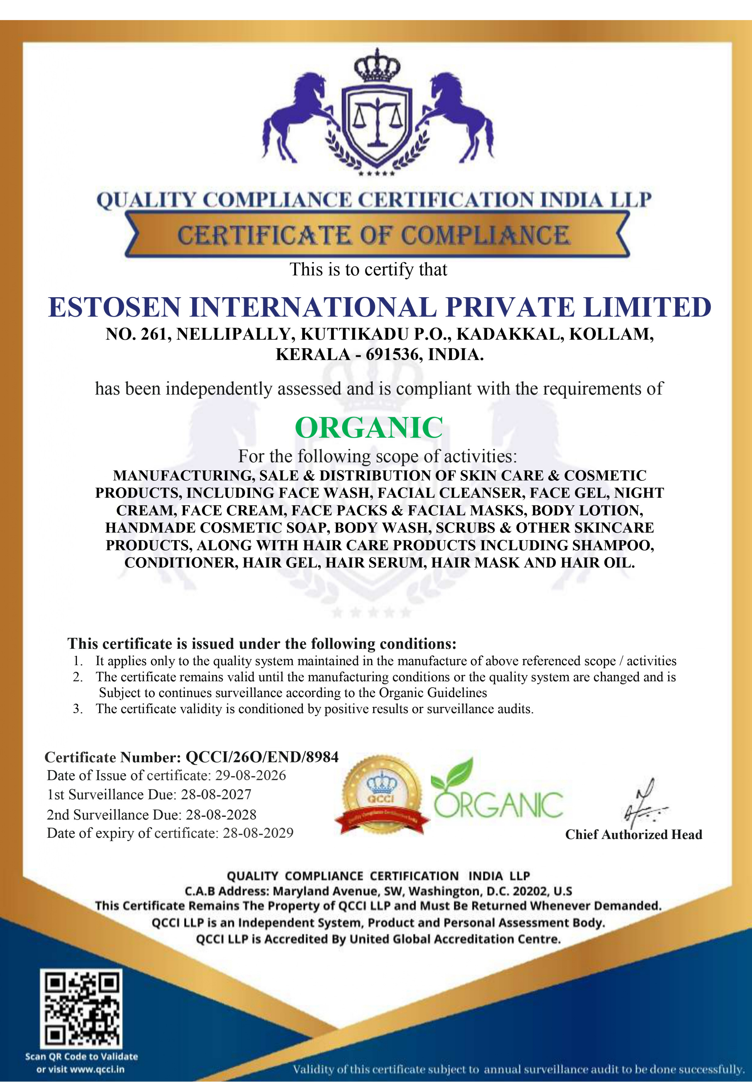 Organic Practices. Thoughtfully Developed. 